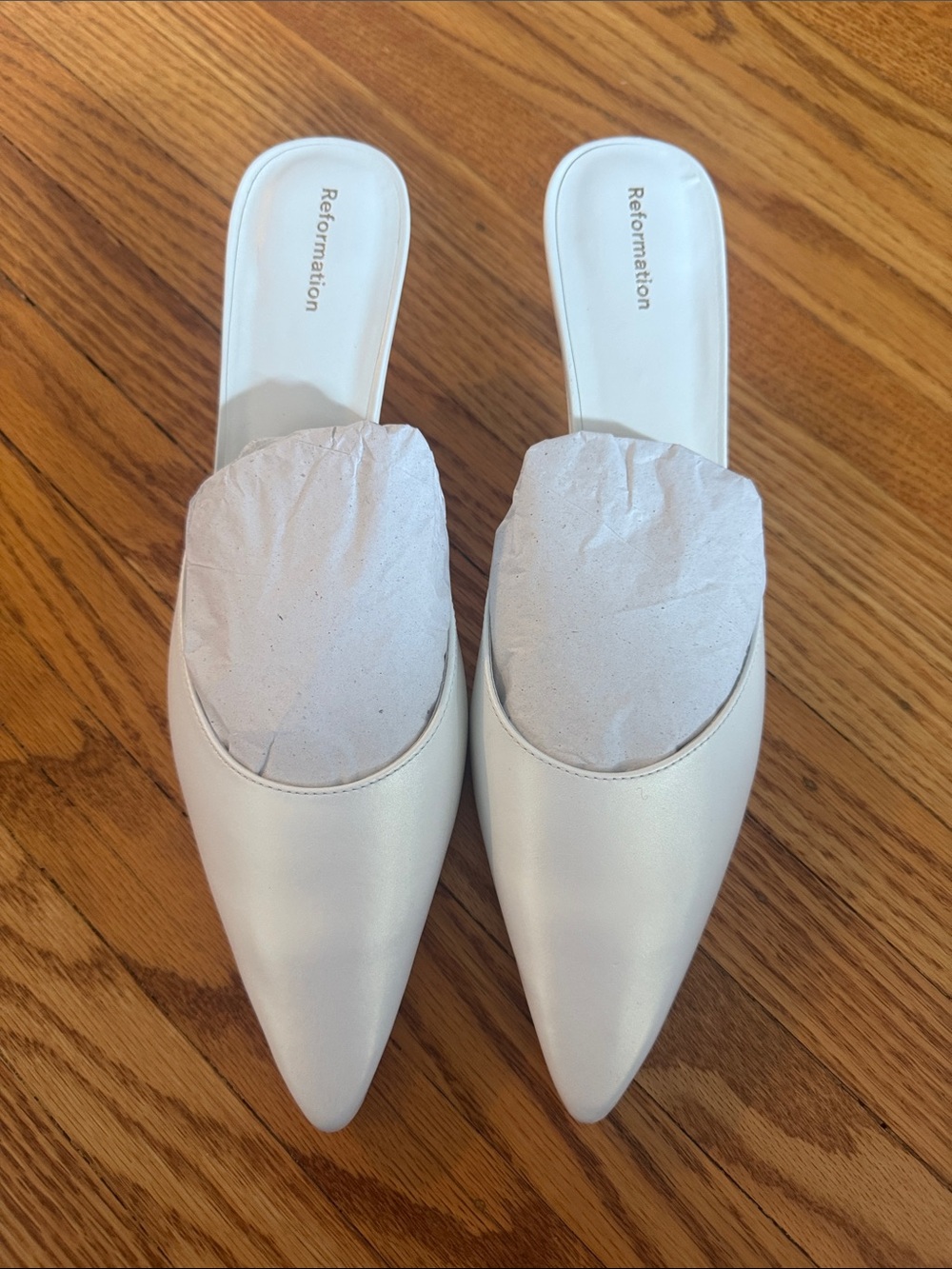 Reformation Wilda kitten mule 9.5